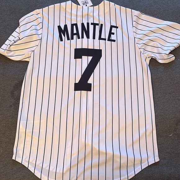 Nike New York Yankees pin striped Mickey Mantle jersey - Picture 3 of 5